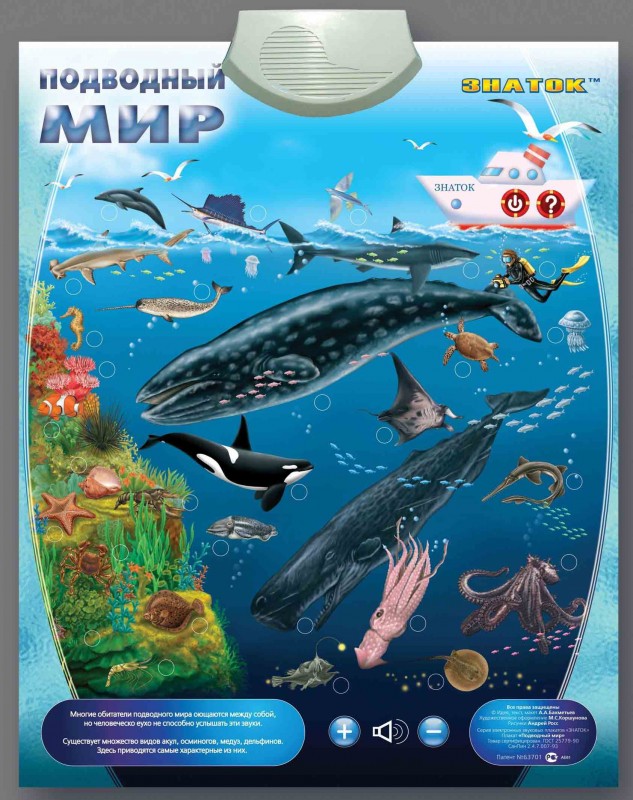 Электронный плакат Подводный мир