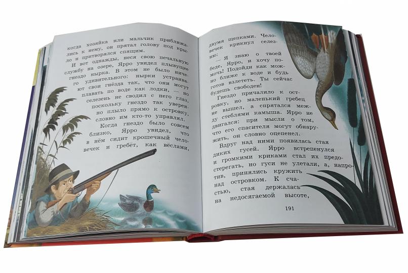 Путешествие Нильса с дикими гусями. Любимые книги с крупными буквами ...