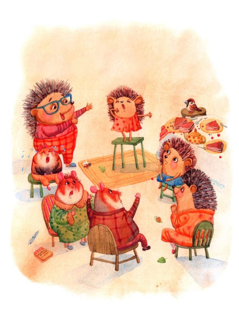 жили были ежики усачев