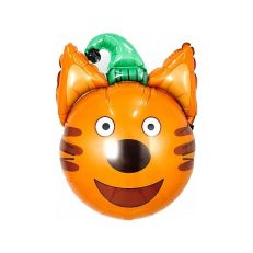 Шар фольгированный 21" «Компот. Три кота», фигура-голова, набор 3 шт