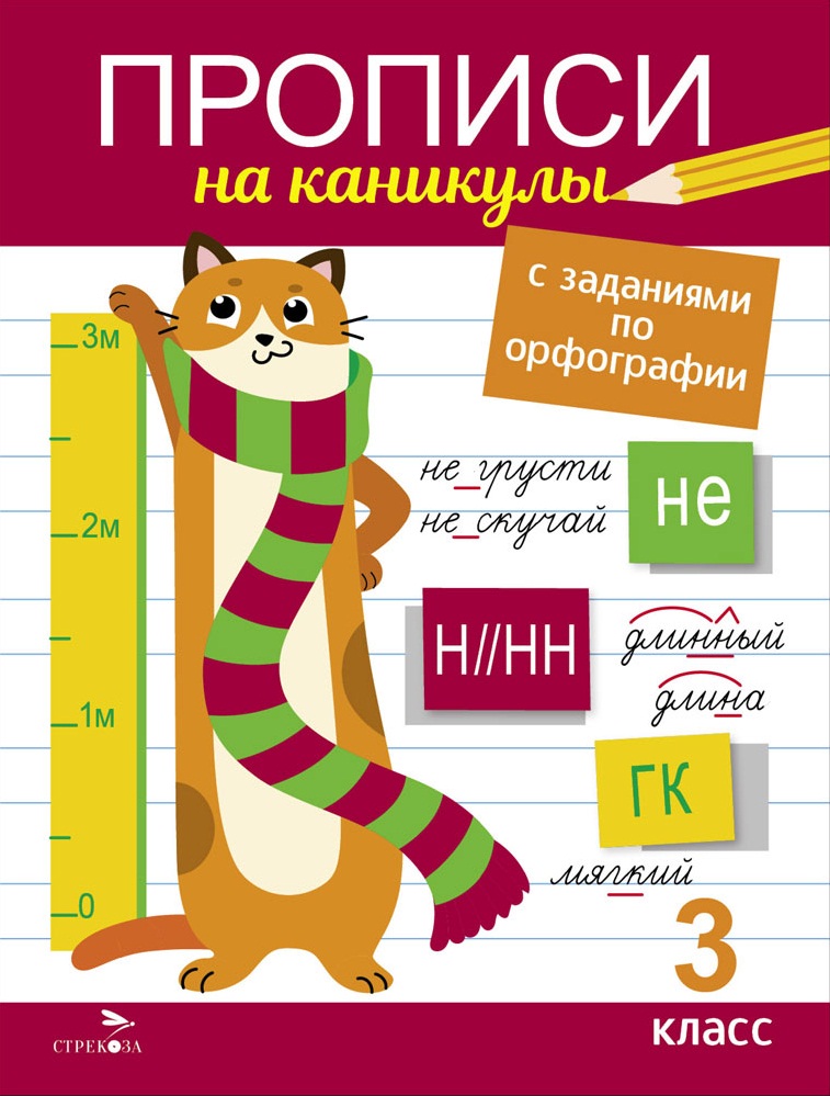 Прописи на каникулы с заданиями по орфографии. 3 класс (Сычёва Г.Н.)